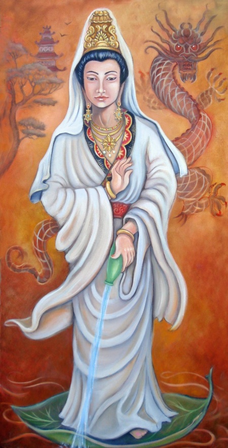 Kwan Yin bodhisattva compassion East Asian Buddhists Betsy Shott Religious Iconography